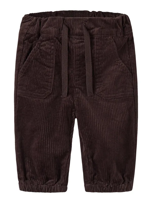 Name It Omega - Cord Pant - Chocolate Plum - 50 cm