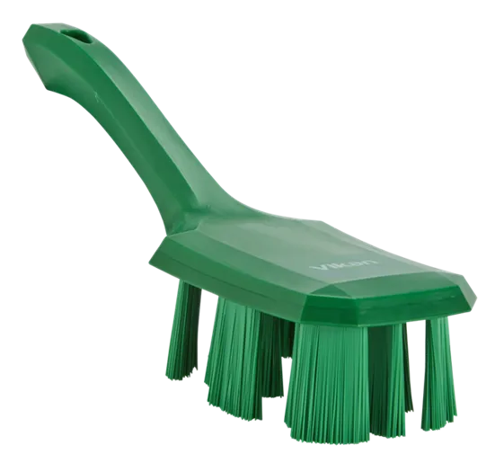 Vikan UST Håndbørste m/kort skaft, 260 mm, Stiv, Grøn