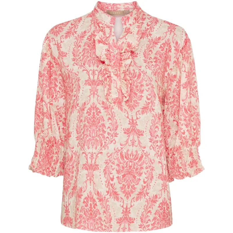 Marta du Chateau dame bluse MdcCharlie 6892 - Corallo6207tpf