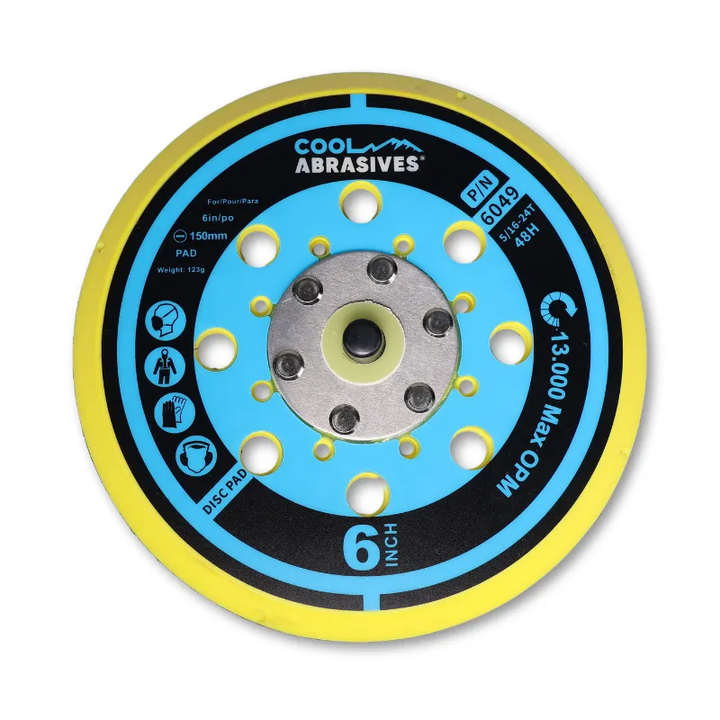 ø150mm  bagskive til alle luftdrevende excenterslibere med  5/16" gevind