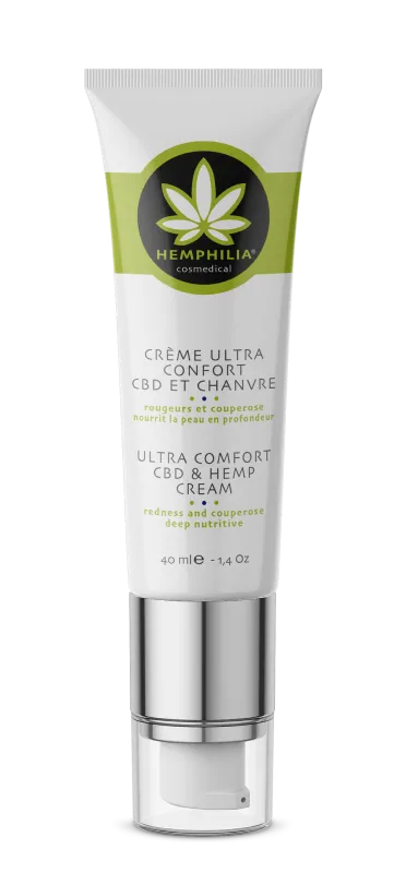Hemphilia Anti-Rødme Ansigtscreme med Hamp, Økologisk - 40 ml.