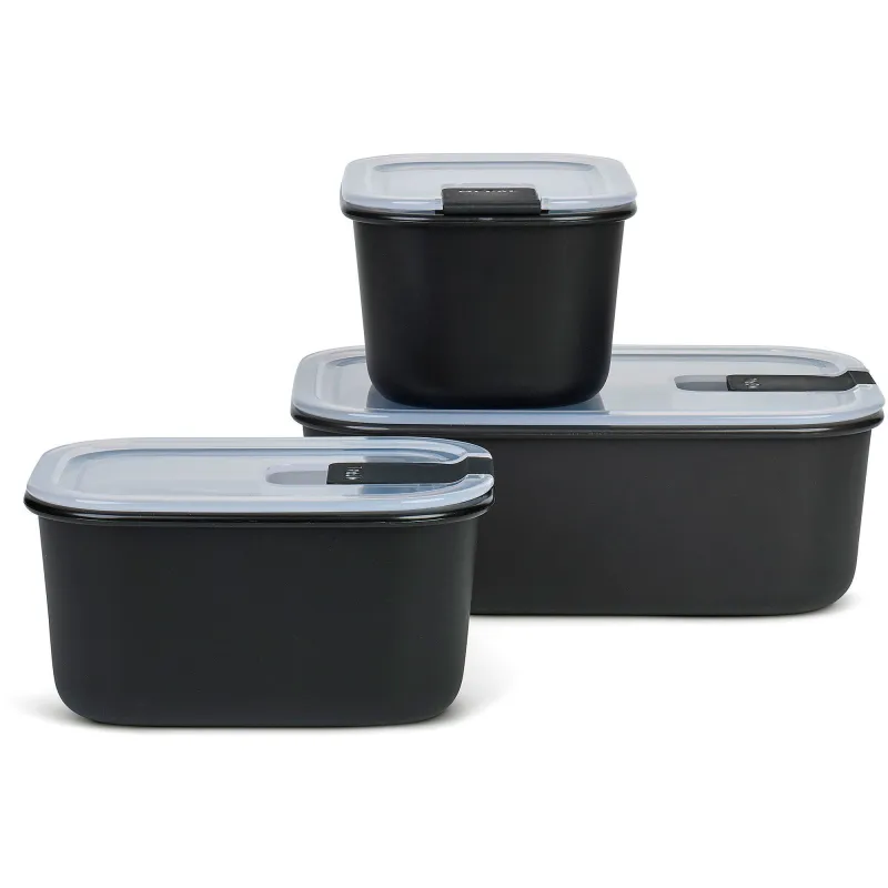 Mepal EasyClip opbevaringsbokse 3 stk., nordic black