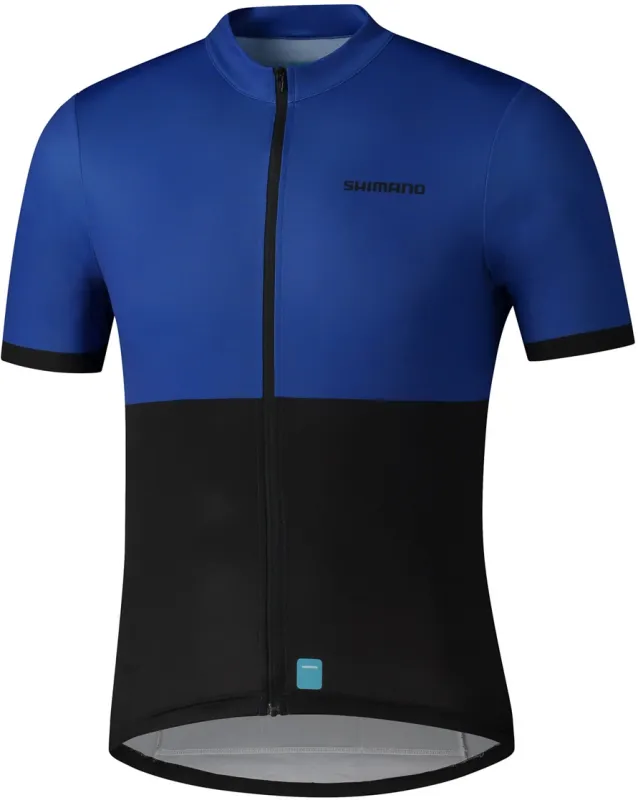 Shimano ELEMENTO Kortærmet Cykeltrøje - Blå