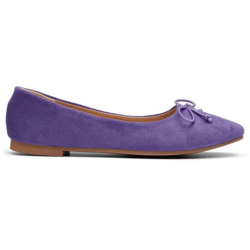 Florence dame ballerina sko DS-1A18 - Purple