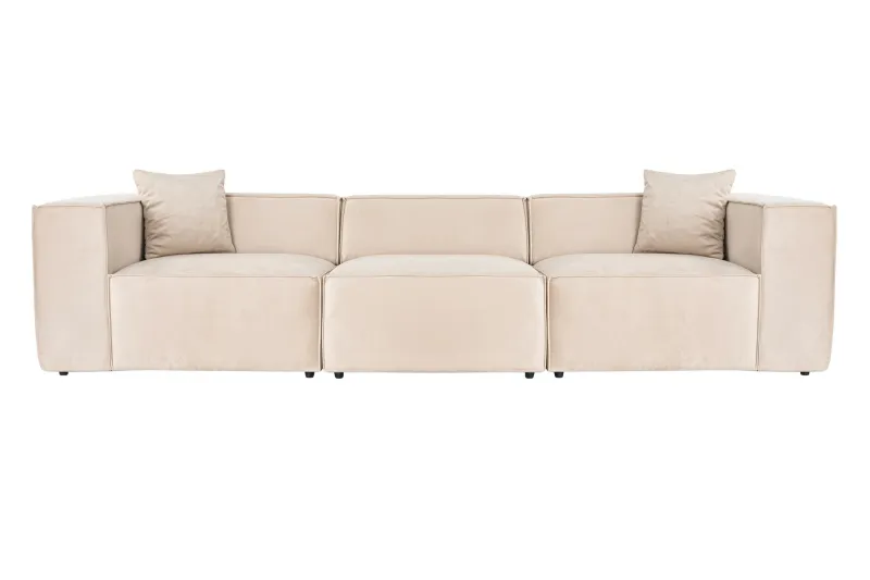 NORDVÄRK Lora 3 pers. sofa - creme stof