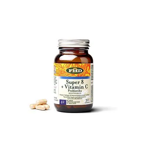 Udo´s Choice Super 8 + Vitamin C - 30 kapsler
