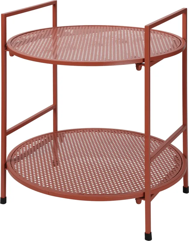 Havebord, rød Ø45cm