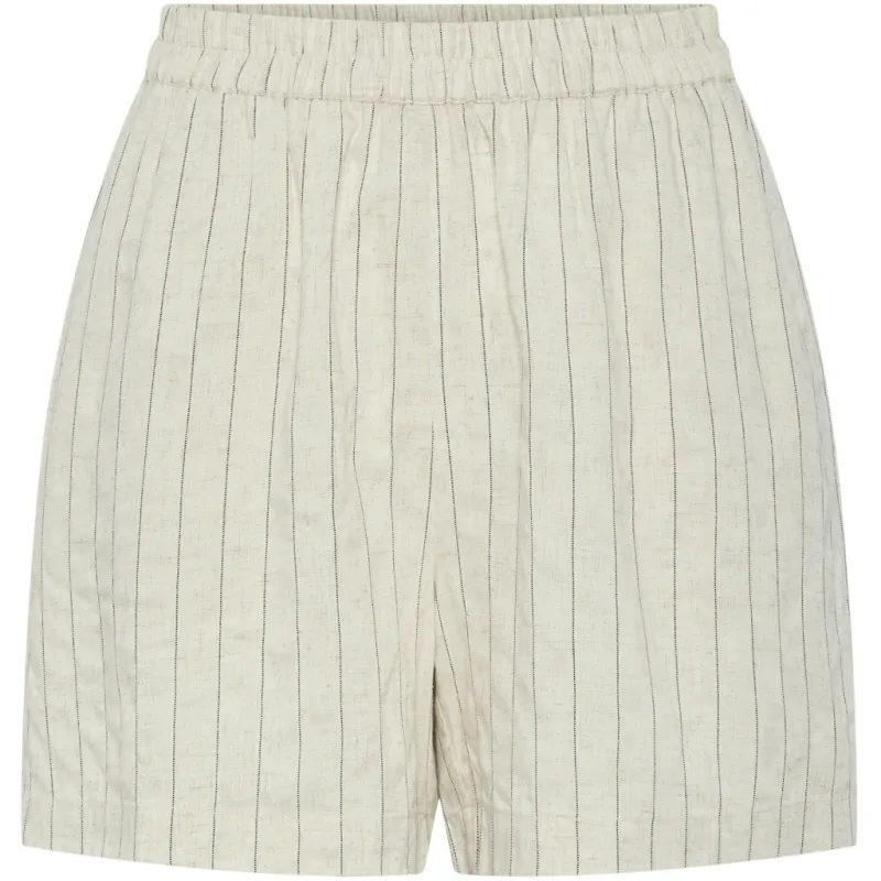 PIECES dame shorts PCPIA - Birch BLACK