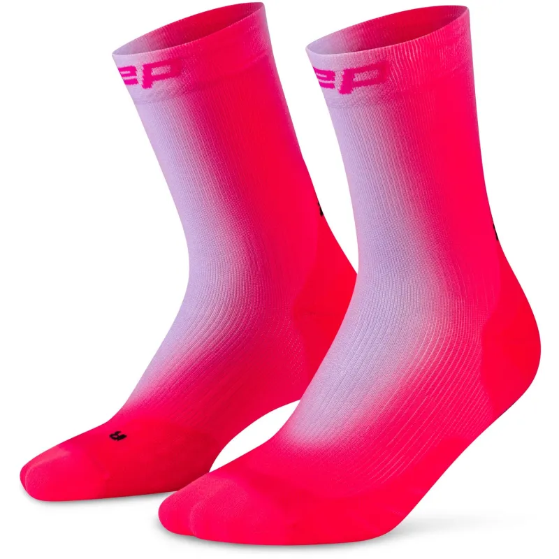 CEP Core Run EDT. GRADIENT Socks Mid Cut 5.0, løbestrømper, dame, lilla/pink