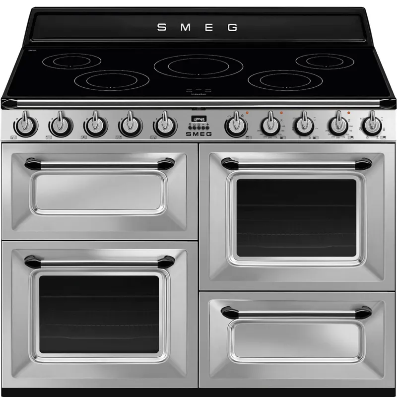 Smeg TR4110IX2 Victoria komfur med 3 ovne 110 cm, rustfrit stål