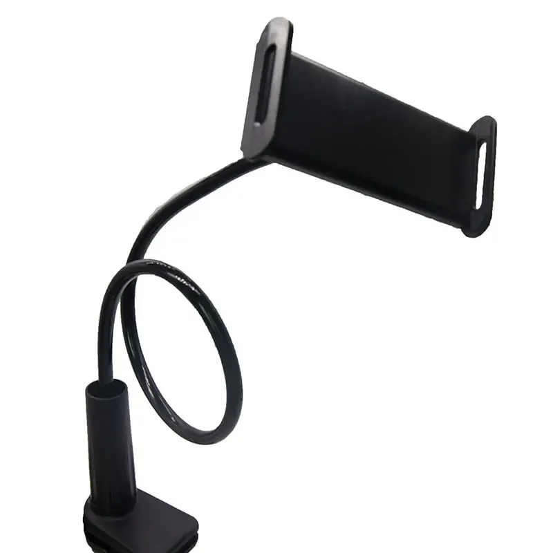 Fleksibel universal tablet bordholder med 75 cm arm til store skærme - 12,9" Sort.