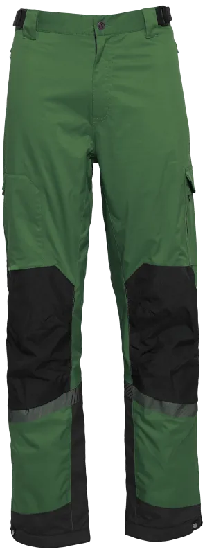 Arbejdsregnbuks stretch 182400 grøn/sort Str. XS