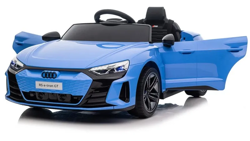 License - Audi RS e-tron GT 4 hjulstræk, blå, 4x12V/30W, 12V/7Ah, 2.4GHz RC.