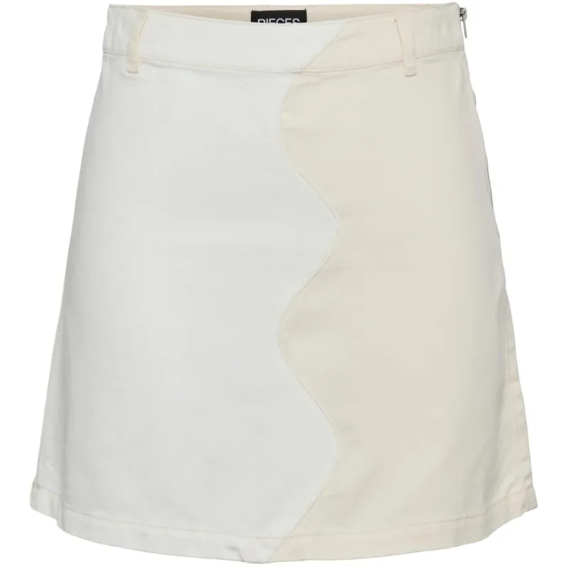 PIECES dame nederdel PCKAJA - Whitecap Gray