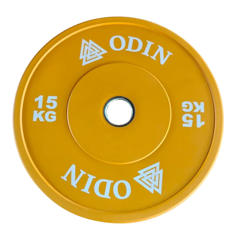 Odin Olympic Farvet Bumper Vægtskive 15kg (1 stk)