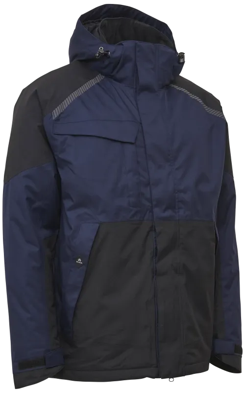 Vinter-arbejdsjakke stretch 186100 navy Str./sort Str. 4XL