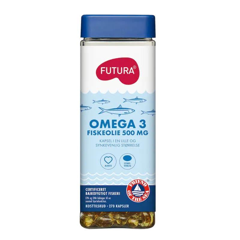 Futura Omega-3 Fiskeolie 500mg (270 kaps)