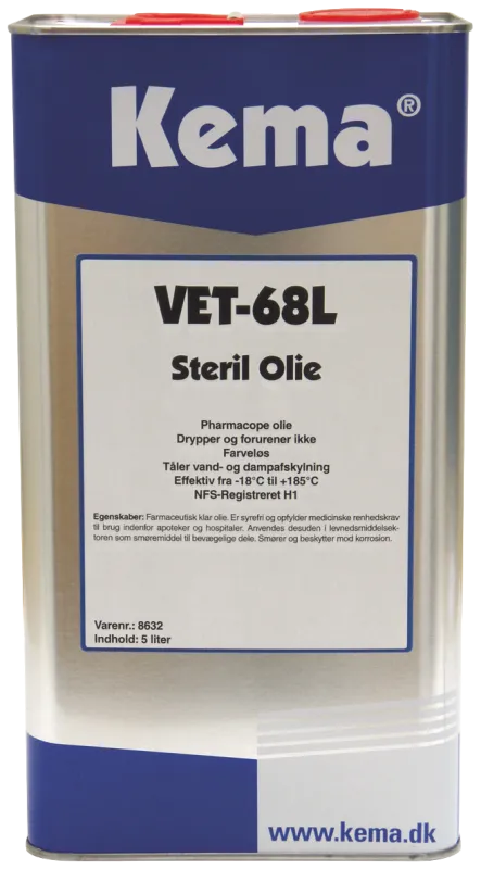 Kema steril olie VET-68L 5 ltr