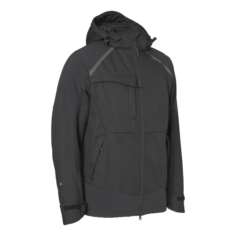 Working Xtreme Vinter Softshell jakke - Sort - XS