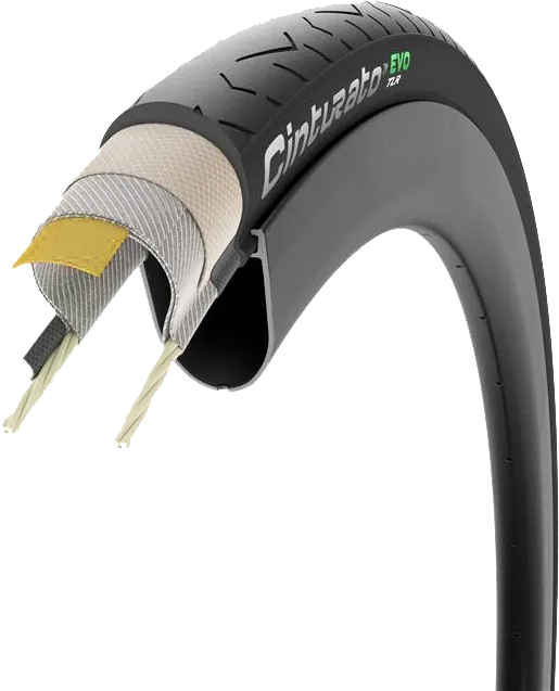 Pirelli Cinturato EVO TLR (Tubeless Ready) 700x28c/40c - Racer dæk - Black