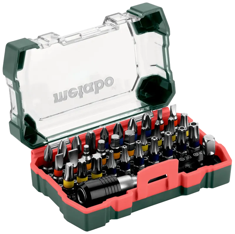 Bitssæt, 30 25mm bits + holder + adapter