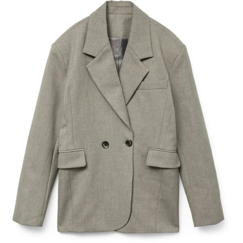 VERO MODA dame blazer VMCILJE - Light Grey Melange AS SAMPLE