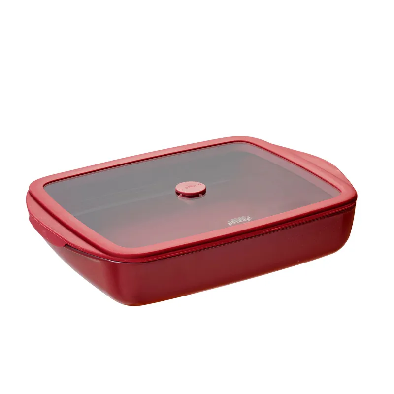 Pebbly Ovnfast form 1,6 liter rektangulær, cherrywood