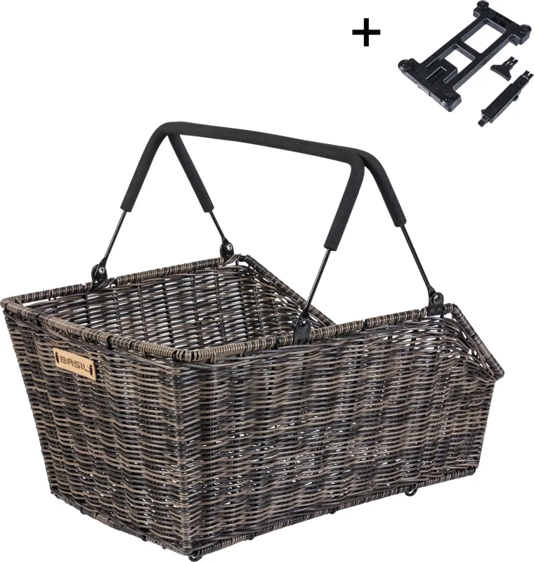 Basil Cento MIK 2.0 Cykelkurv Rattan 45x31x21 cm