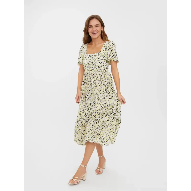 Vero Moda dame kjole VMOLEA - Lemon Meringue Olea