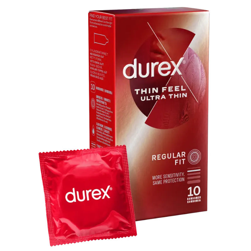 Durex Feel Ultra Thin Kondomer (10 stk)