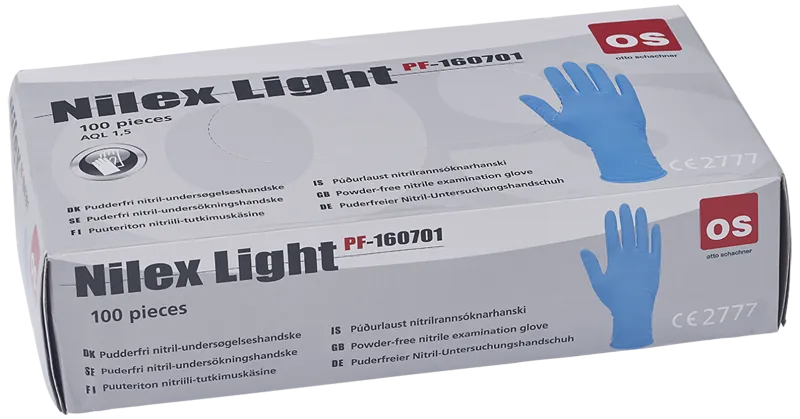 Nilex Light eng.handske nitril pf 1607-10, pk/100