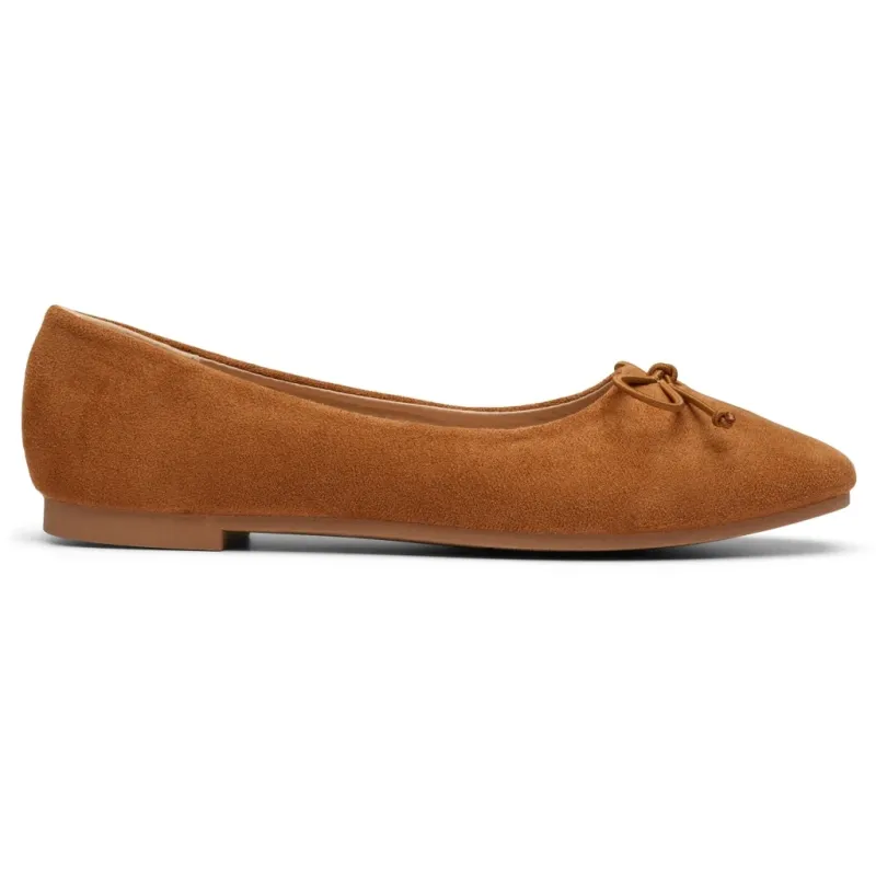 Florence dame ballerina sko DS-1A18 - Camel
