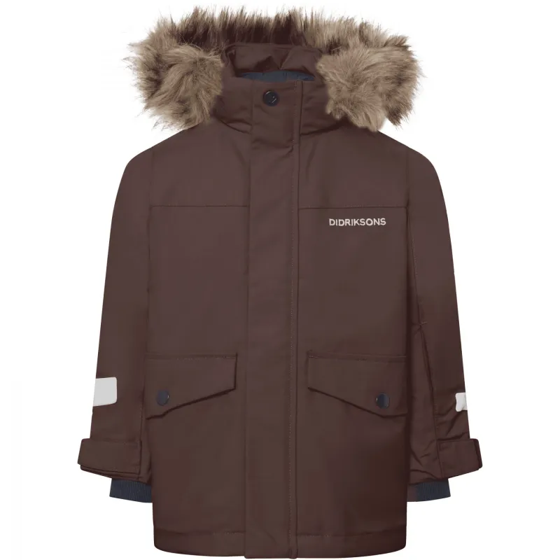 Didriksons Bjärven 5, parka, børn, brun