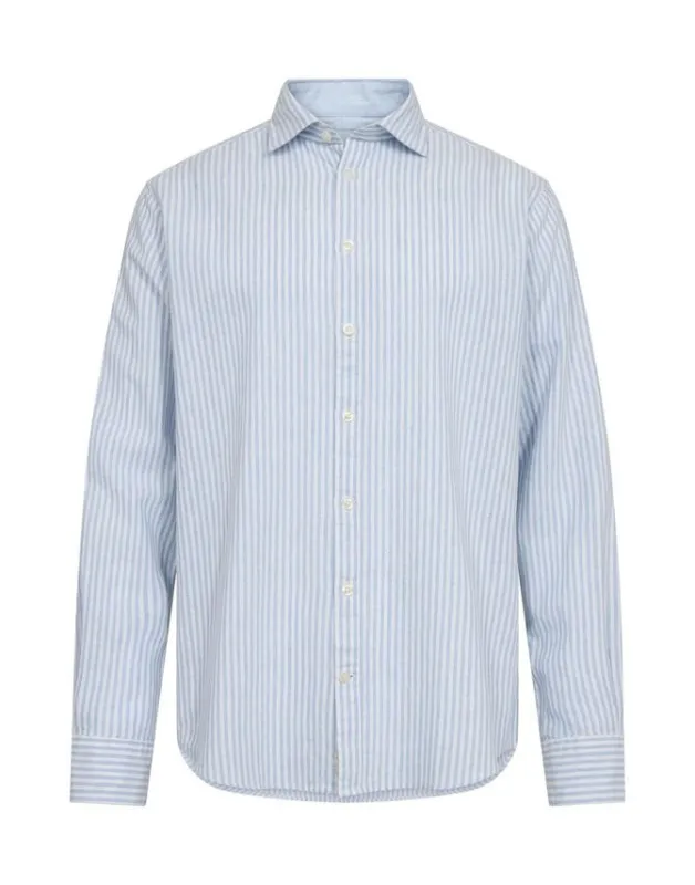 Linen blend shirt l/s modern fit