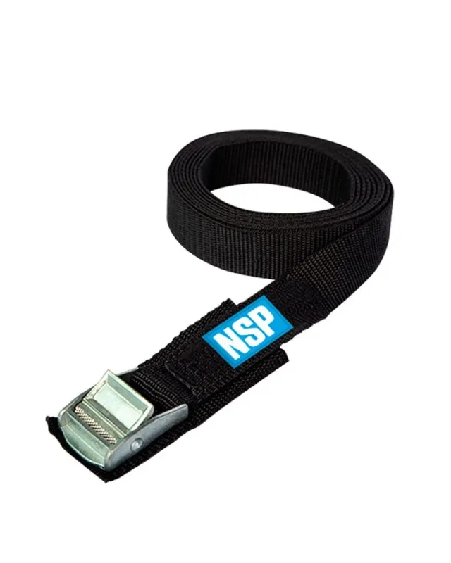NSP Tie Down Strap Spænderemme 15’7" / 475 Cm (Par) - Sort