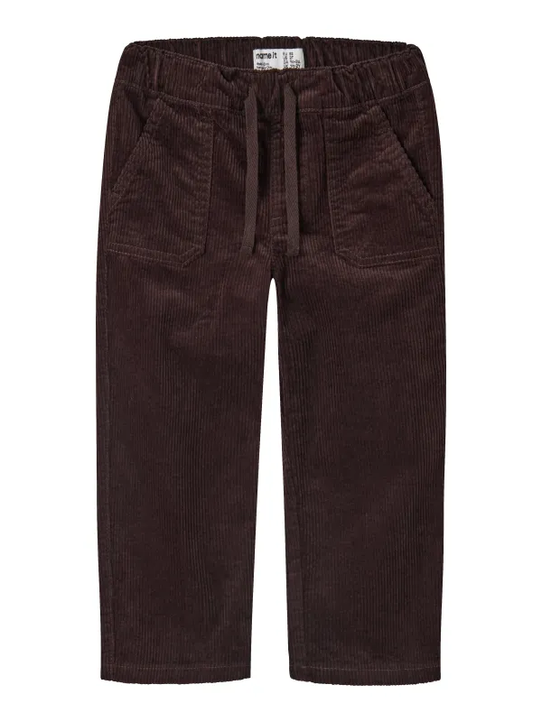 Name It Omega - Cord Pant - Chocolate Plum - 86 cm