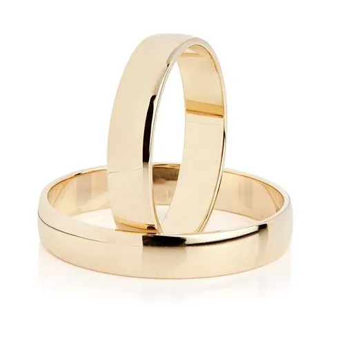 Vielsesringe i Guld 4 mm  -  BARTOLI Classic