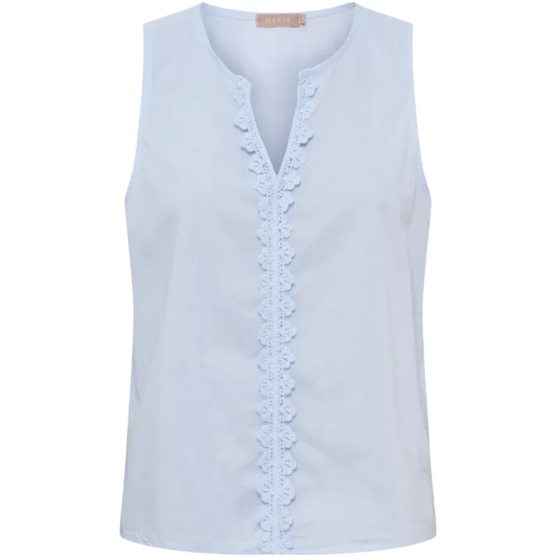 Marta du Chateau dame top MdcVienna 68503M - Cielo