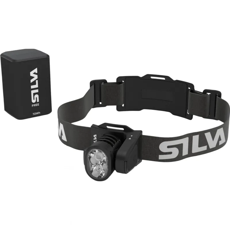 Silva Free 3000 L, pandelampe, sort