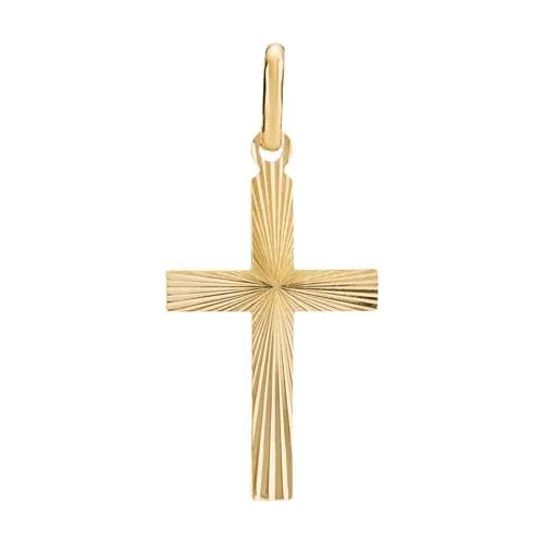 Vedhæng i 9 kt. Guld med Kors - 13 x 23 mm