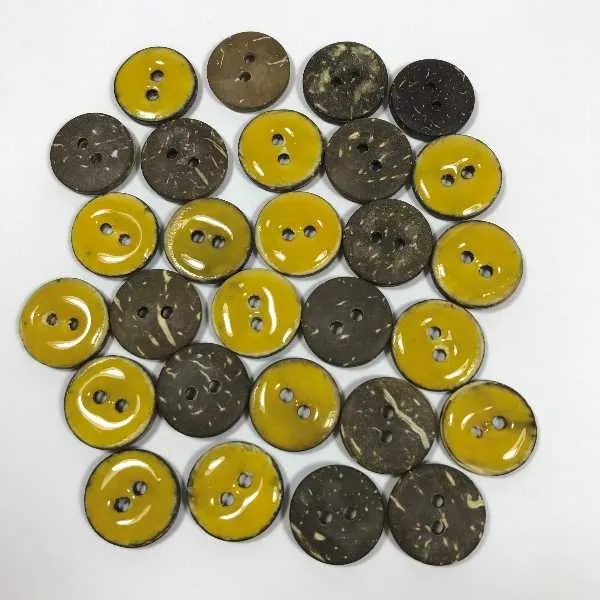 Kokosknapper 23 mm (1stk)  Sennep