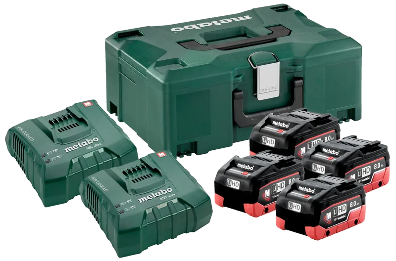 Batterisæt med 4×18V/5,5Ah LiHD + lader ASC145 Duo