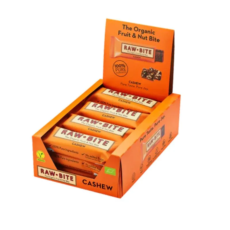 Rawbite Cashew &bull; 50 g. Køb 12 stykker SPAR 10%