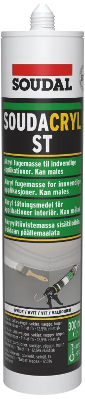 Soudacryl ST akrylfugemasse hvid 300ml