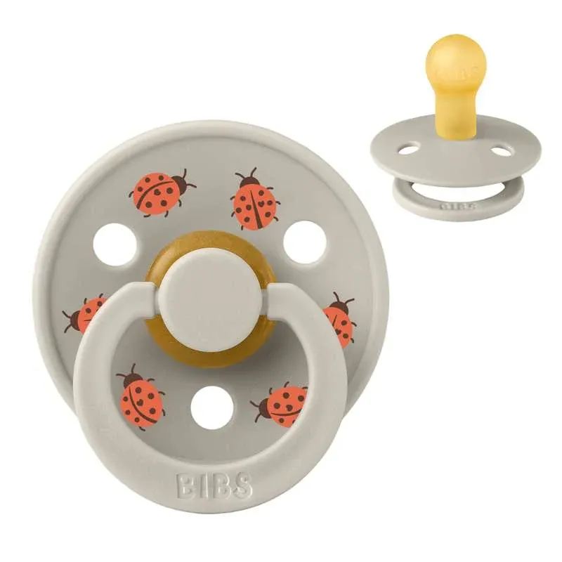 BIBS Rund Colour Sut - Str. 1 - Naturgummi - Ladybug Studio - Sand