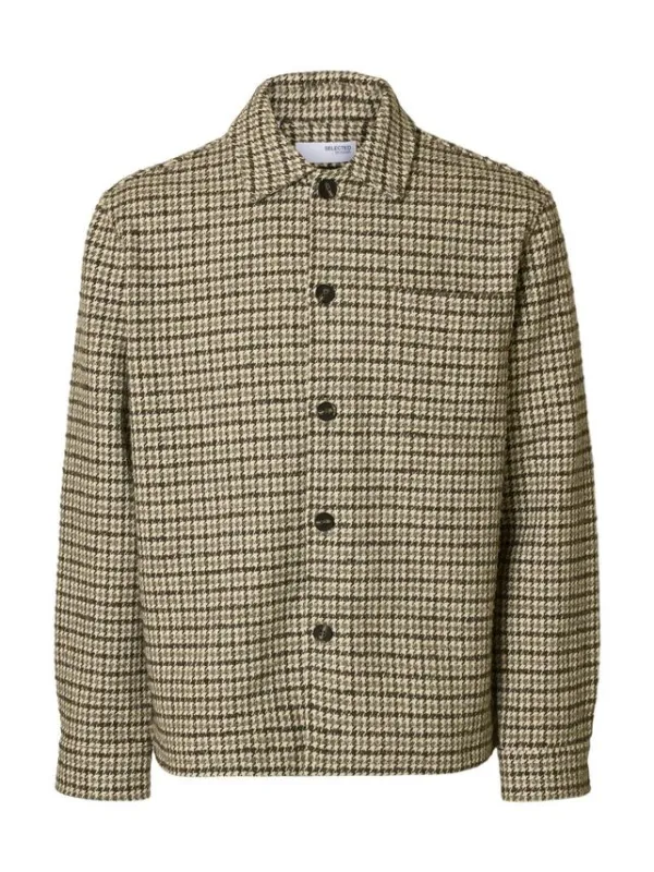 SLHREGARI WOOL BLEND NF UNDYED OVER