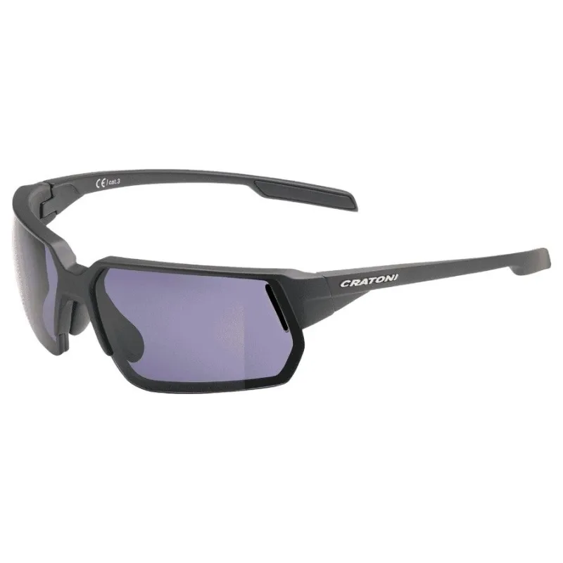 Cratoni C-Lite Color+ Lifestyle Grey Blue W/O Mirror, solbrille, mat sort