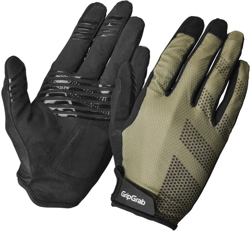 GripGrab RIDE Lite Langfingret Sommerhandsker - Olive Green