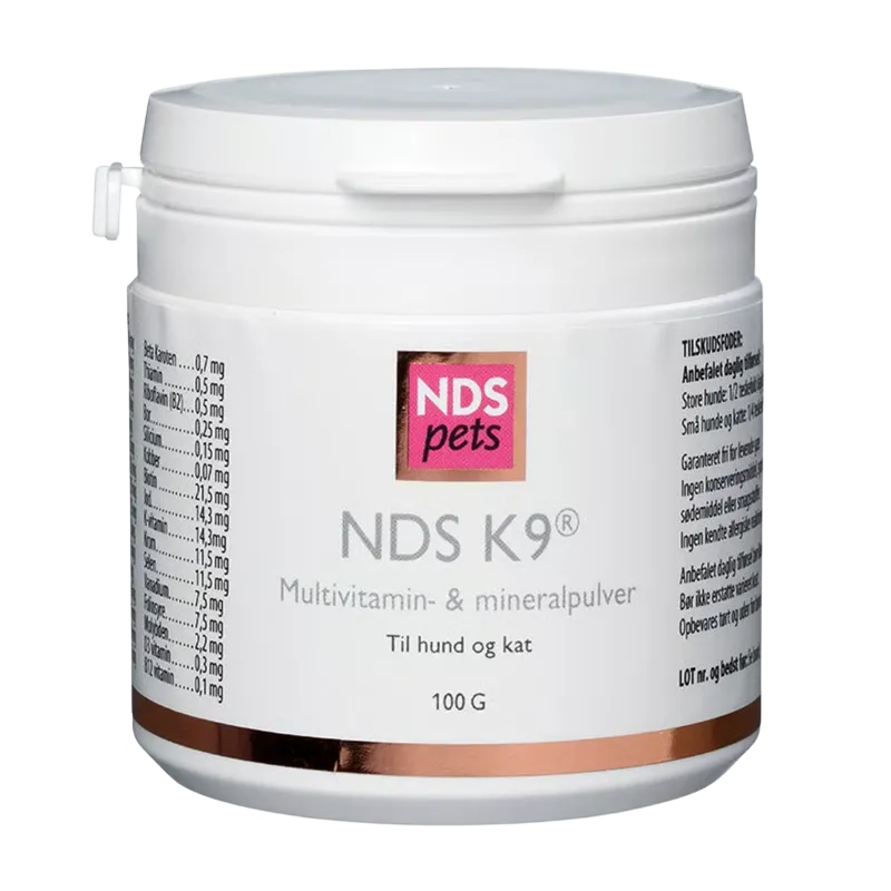 NDS K9 Multivitamin/mineral Hund og Kat (100 gr.)