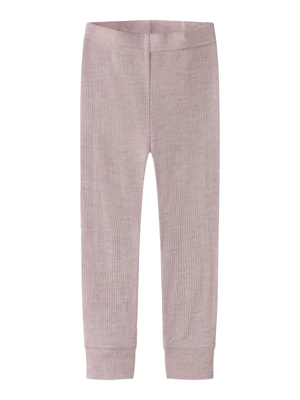 Name It Wax - Wool Rib Legging - Violet Ice - 92 cm